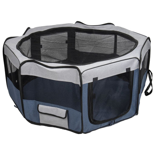 FLAMINGO Pet Playpen Flavio 116x116x48 cm L Blue