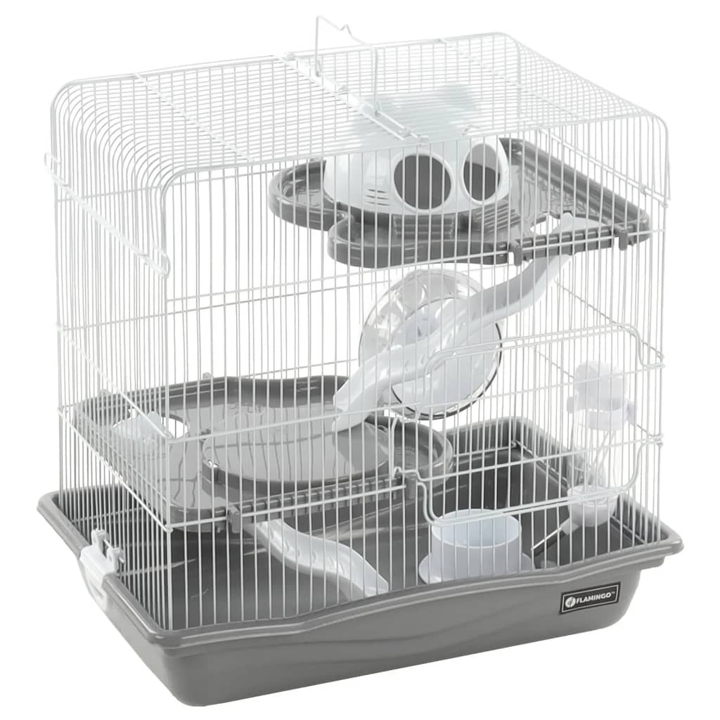 FLAMINGO Hamster Cage Binky 45x30x44.5 cm Grey