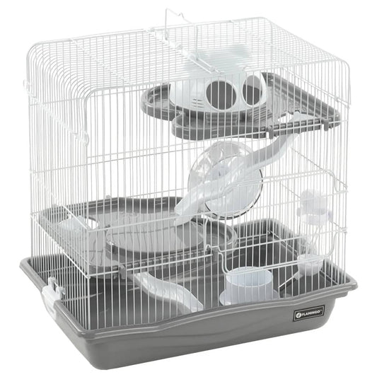 FLAMINGO Hamster Cage Binky 45x30x44.5 cm Grey