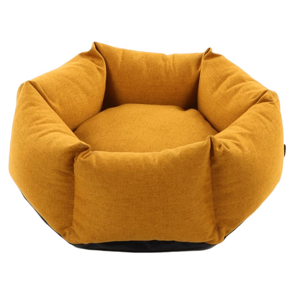 FLAMINGO Dog Bed with Zipper Ziva Hexagonal 50x18 cm Ochre