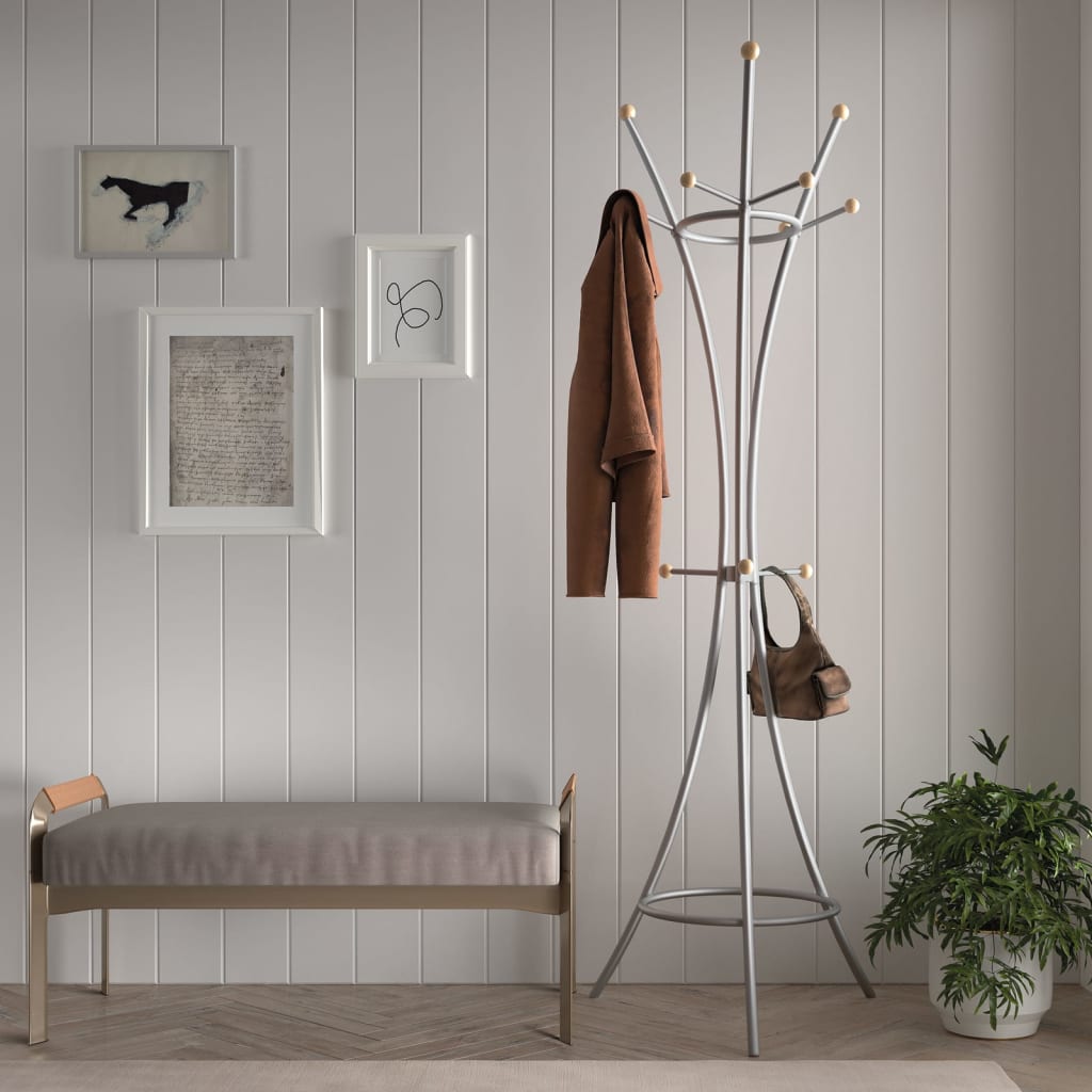 Rousseau Coat Rack Sweet Metal Grey