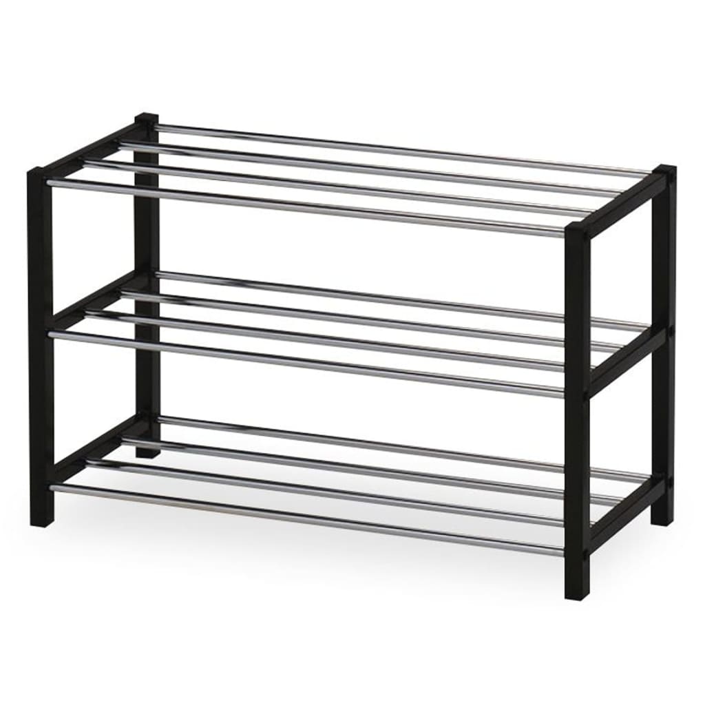 Rousseau Shoe Rack Sam Metal Black