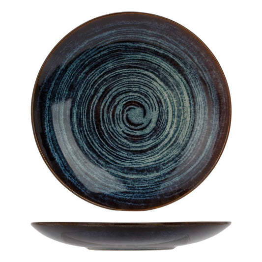 Cosy & Trendy Dessert Plate with Circles Pattern Atlantis 6 pcs �_�”�_21.5 cm Blue