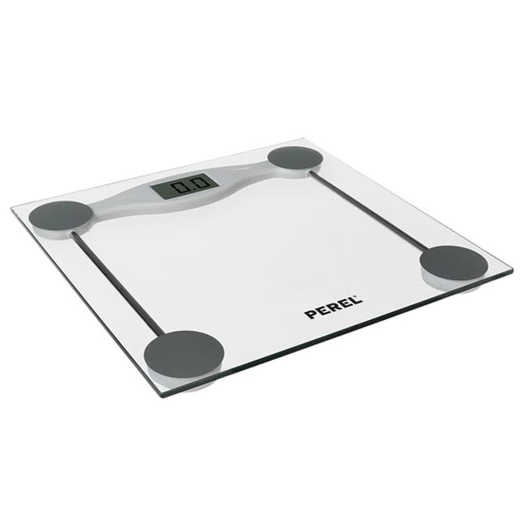 Perel Digital Bathroom Scale 180 kg Transparent