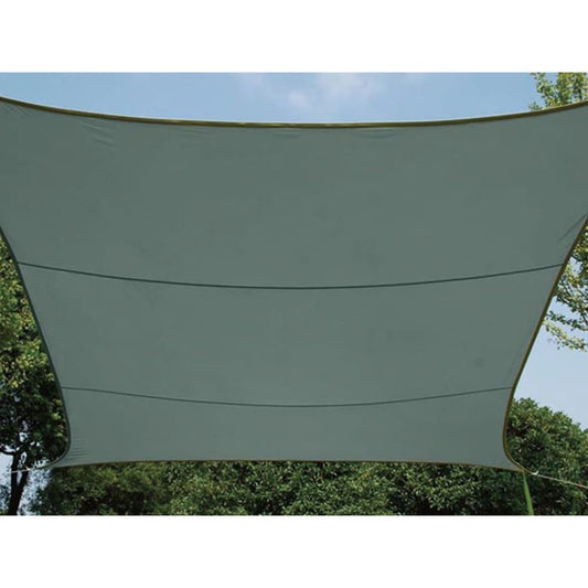 Perel Shade Sail Square 3.6 m Green Grey