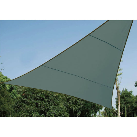 Perel Shade Sail Triangle 3.6 m Green Grey