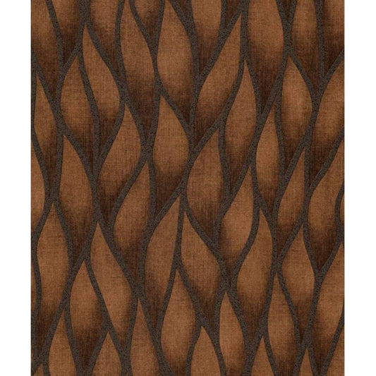 Noordwand Topchic Wallpaper Flames and Drops Metallic Brown