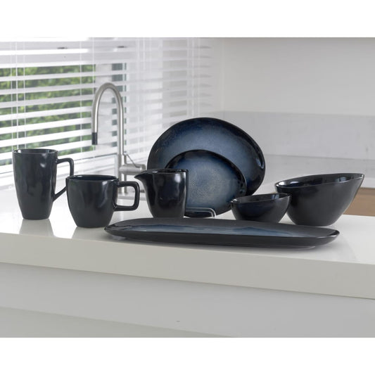 Cosy & Trendy Bowl Sapphire 6 pcs Oval 10x7.5x6 cm Sapphire Blue