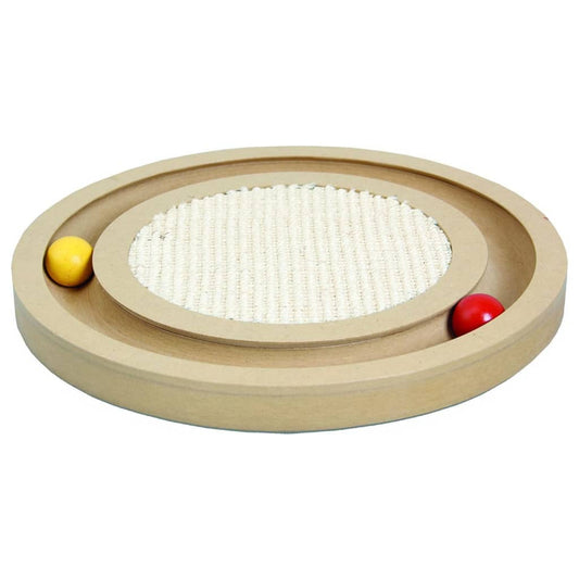 FLAMINGO Cat Toy Scratcher Infinity 29x29x2.5 cm Natural