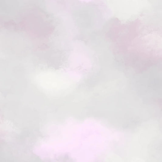 Noordwand Good Vibes Wallpaper Paint Clouds Pink and Grey