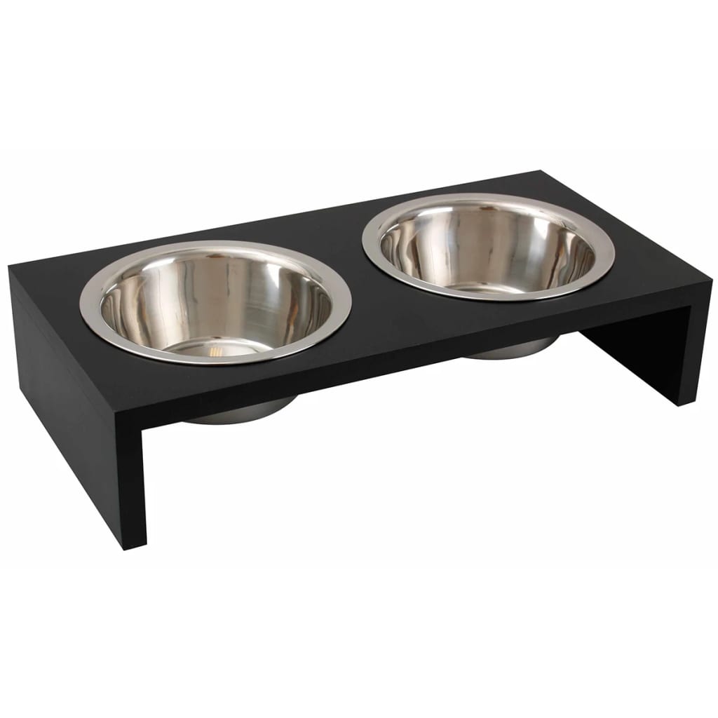 FLAMINGO Double Feeding Bowl Kobushi Anthracite 2x380 ml 1031111