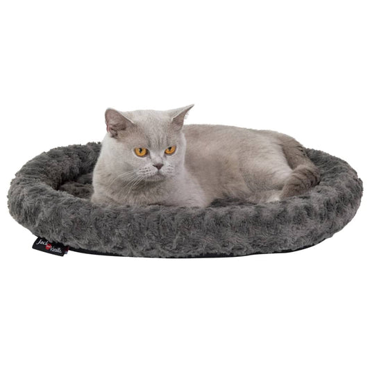Jack and Vanilla Pet Basket Softy S 55x45x7 cm Rosette Grey