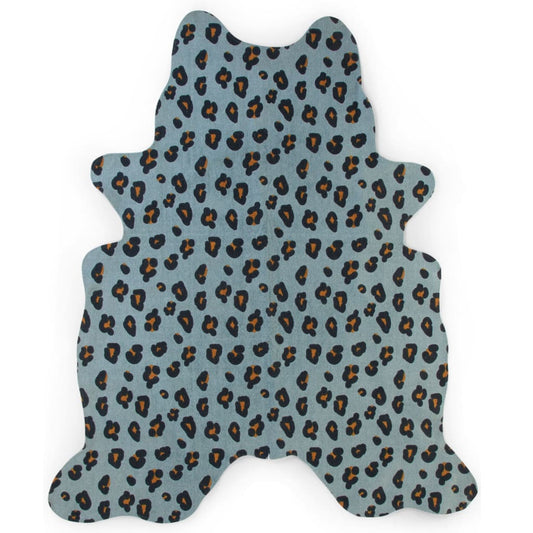 CHILDHOME Kids Carpet 145x160 cm Leopard Blue