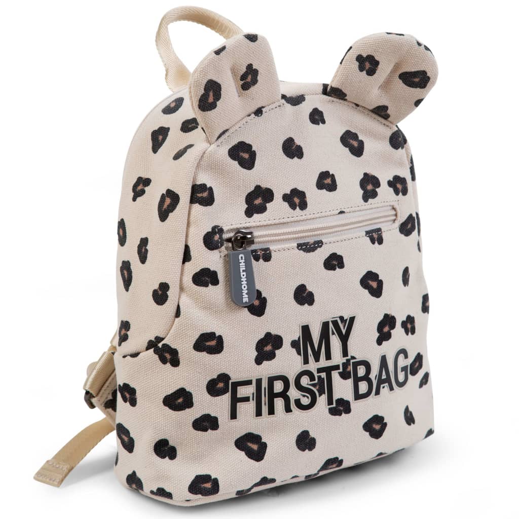 CHILDHOME Kids Backpack My First Bag Canvas Leopard