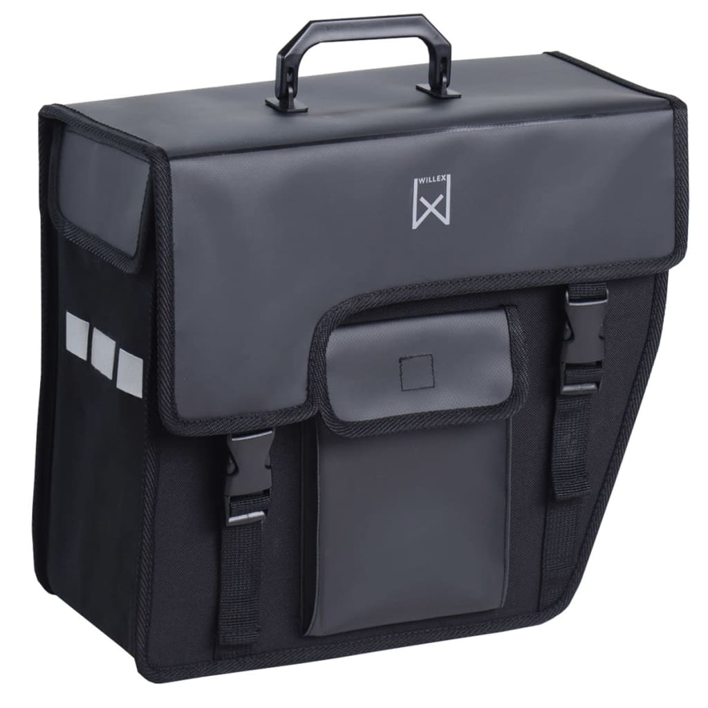Willex Bicycle Pannier 17 L Black Slanting Right 10240