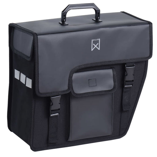 Willex Bicycle Pannier 17 L Black Slanting Right 10240