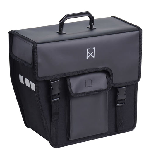 Willex Bicycle Pannier 17 L Black Slanting Left 10340