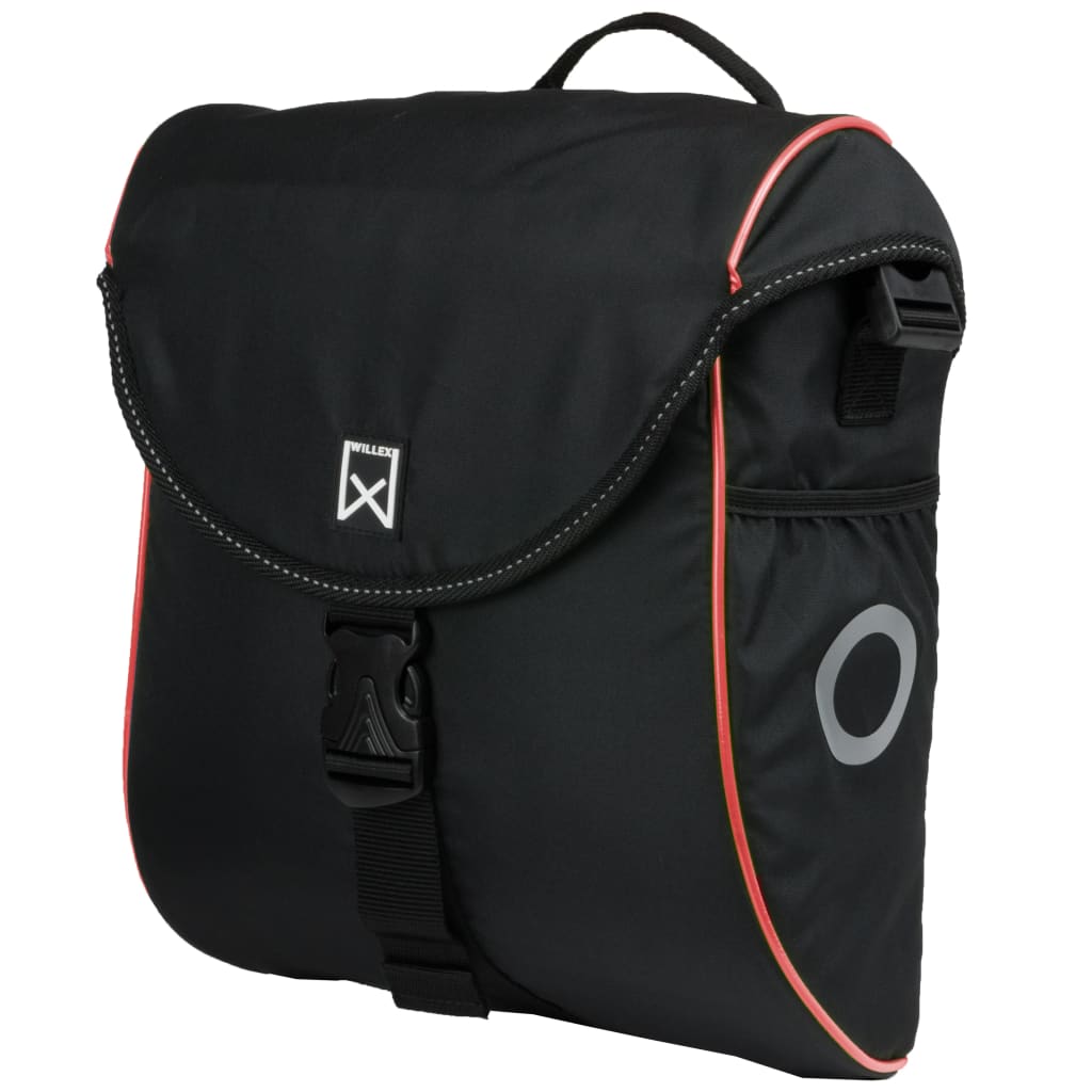 Willex Bicycle Pannier 300 S 12 L Black and Red
