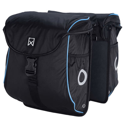 Willex Bicycle Panniers 300 Flexi 24 L Black and Blue