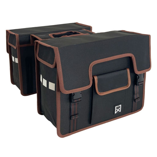 Willex Double Bicycle Bag with Front Pocket 38 L Black