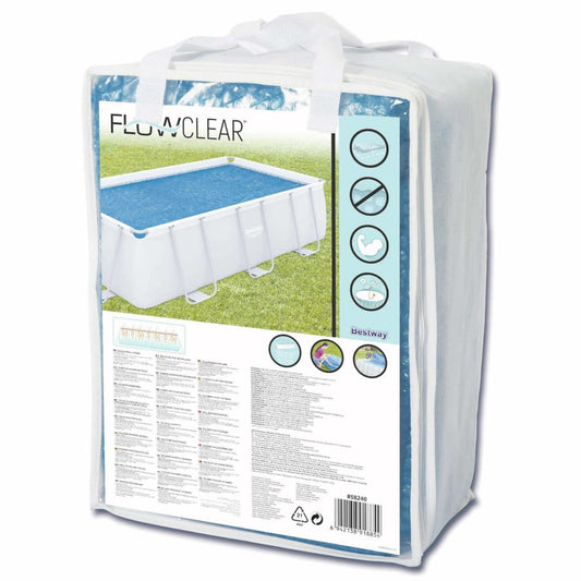 Bestway Summer Pool Cover Solar Rectangular 380x180 cm PE Blue