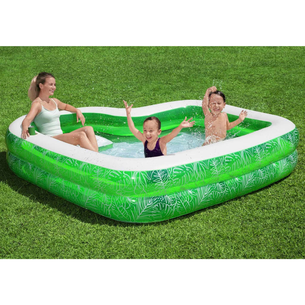 Bestway Swimming Pool with Seat Tropical Paradise 231x231x51 cm