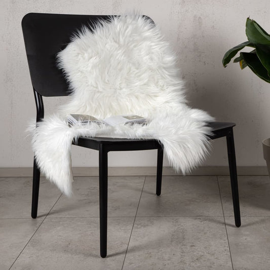 Venture Home Sheep Leather Katy 90x60 cm Acrylic White