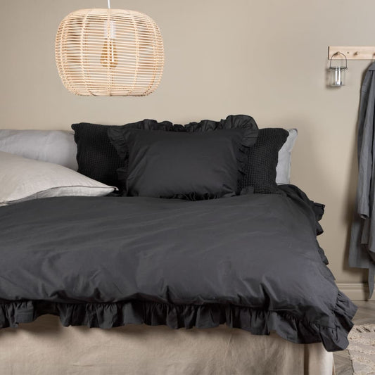 Venture Home Bed Set Levi 200x150 cm Cotton Anthracite
