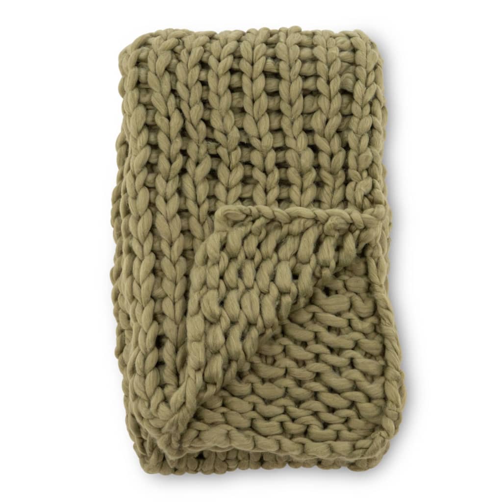 Venture Home Throw Kate 170x130 cm Polyester Moss Green