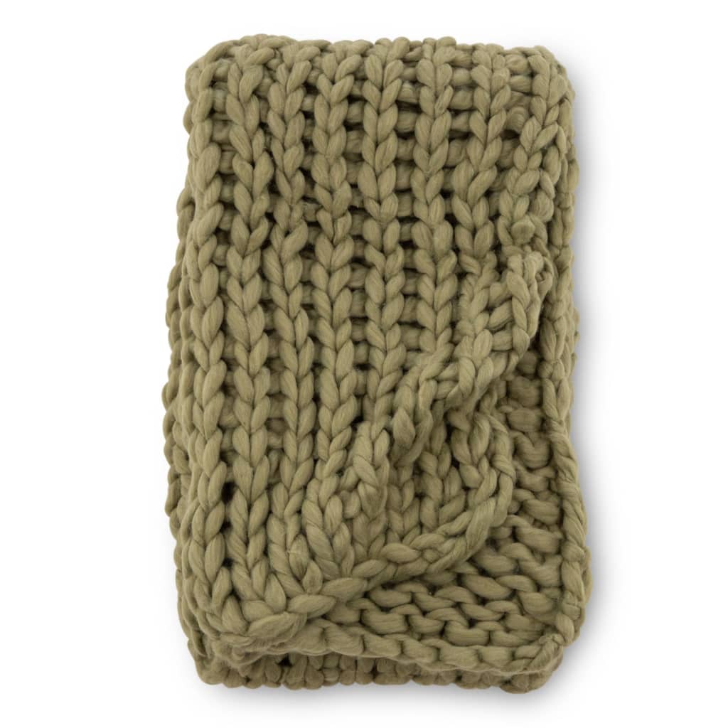 Venture Home Throw Kate 170x130 cm Polyester Moss Green