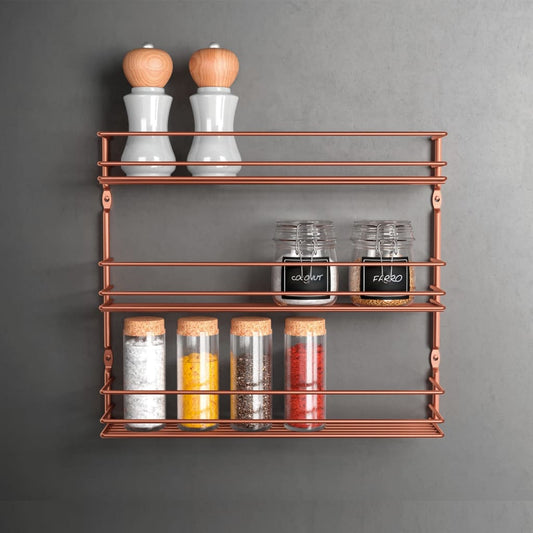 Metaltex 3-tier Wall Spice Rack Pepito Copper
