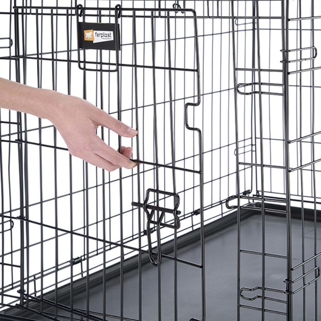 Ferplast Dog Crate Dog-Inn 75 77.4x48.5x54.6 cm Grey