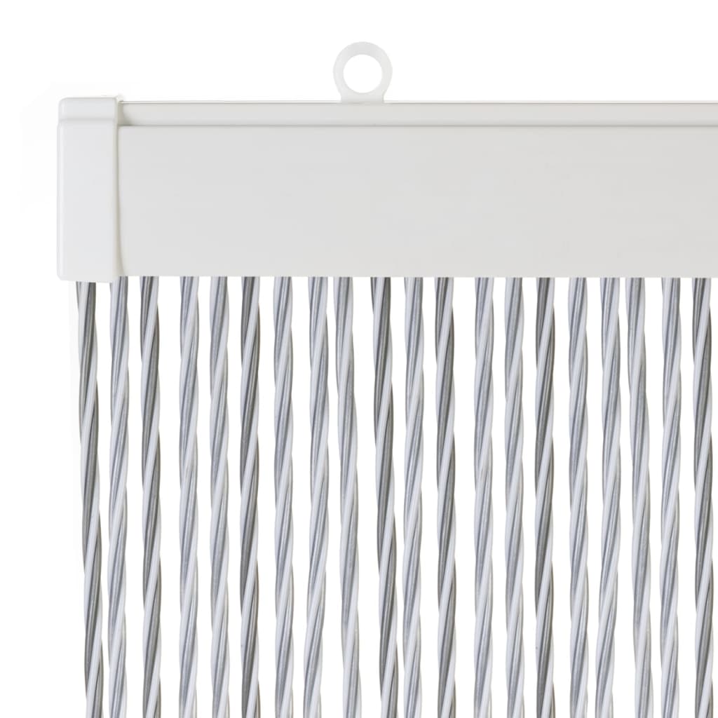 Travellife Fly Curtain for Door Crystal 190x60 cm White and Grey