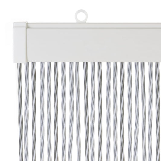 Travellife Fly Curtain for Door Crystal 190x60 cm White and Grey