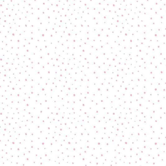 Noordwand Wallpaper Mondo baby Confetti Dots White, Pink and Beige