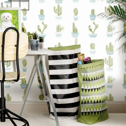Noordwand Urban Friends & Coffee Wallpaper Etnico White and Green