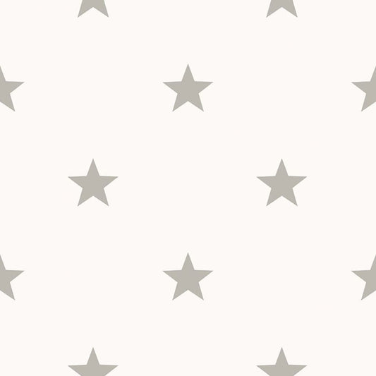Noordwand Wallpaper Friends & Coffee Little Stars Light Grey and White