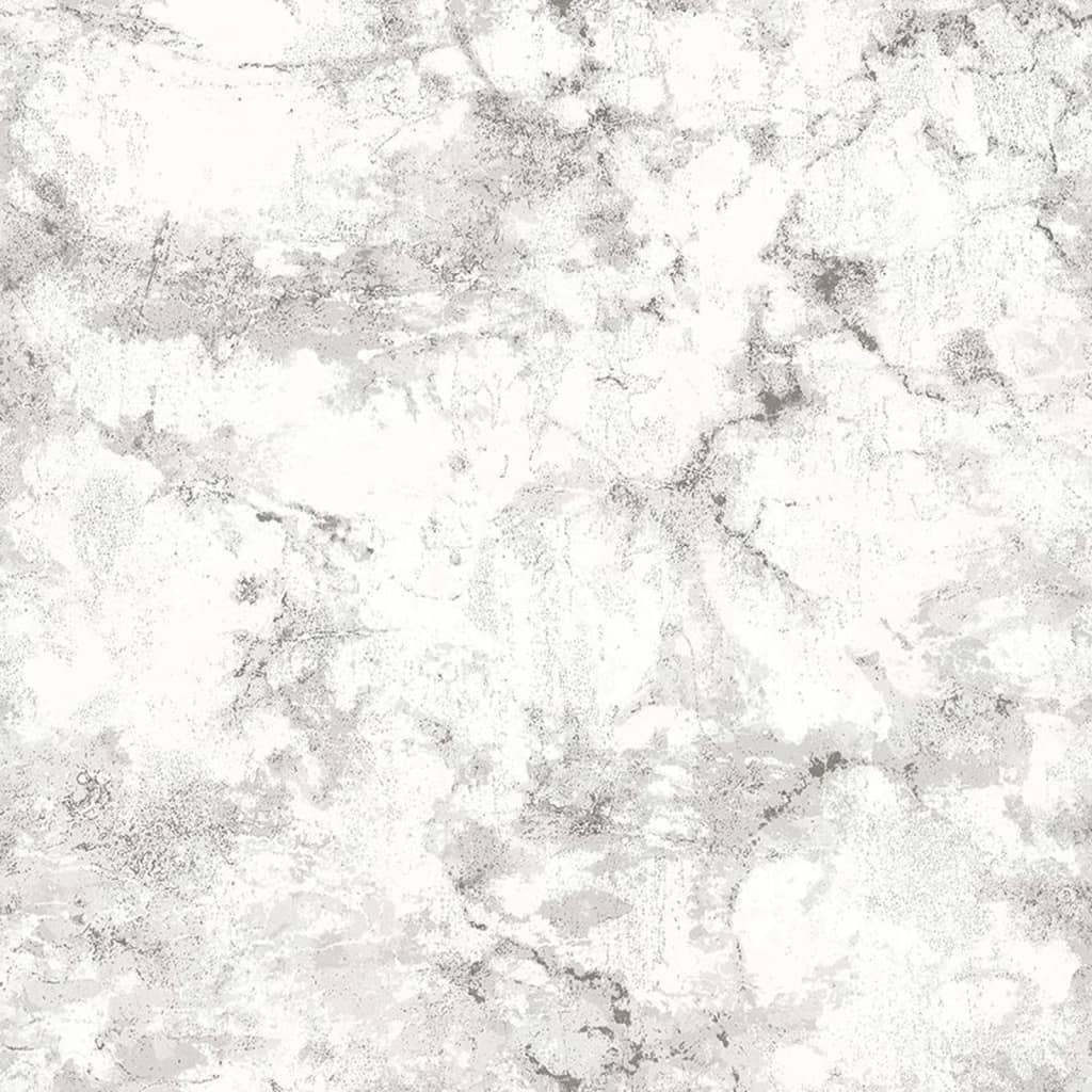 Noordwand Wallpaper Friends & Coffee Marble Concrete White and Metallic