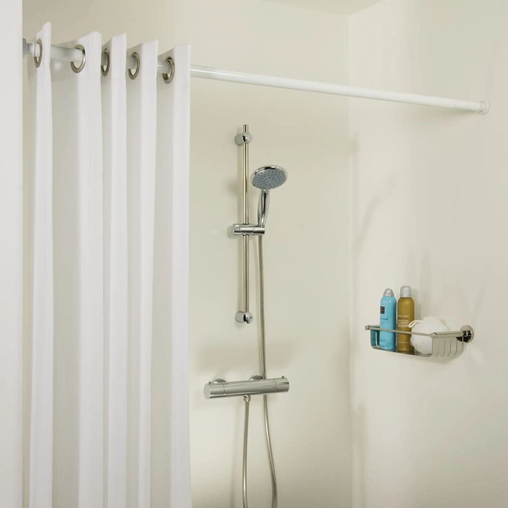 Sealskin Telescopic Shower Curtain Rod 125-220 cm White