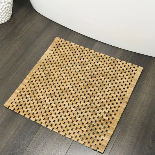 Sealskin Bath Mat Woodblock 60x60 cm Natural