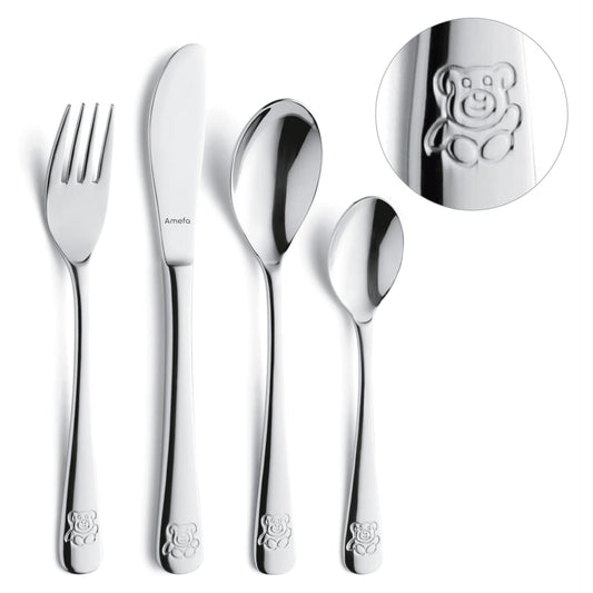 Amefa 4 Piece Children Cutlery Set Teddy