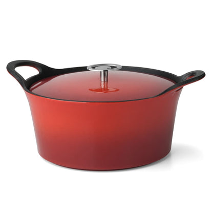 CUISINOX Cast Iron Casserole Enamelled 1.6 L 20 cm Red