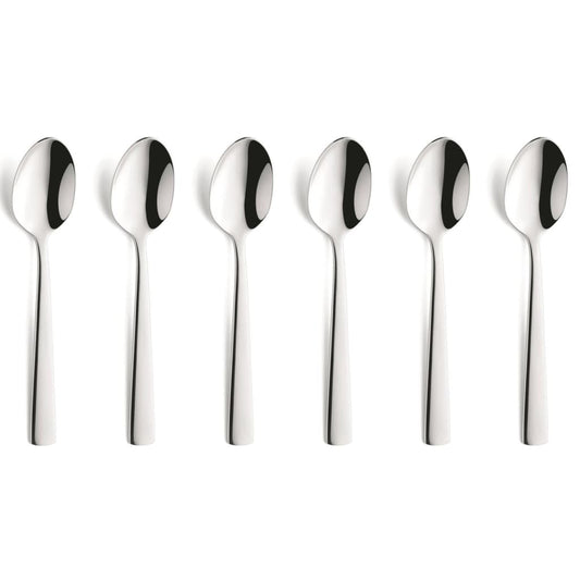 Amefa 6 Piece Medium Teaspoon Set Moderno