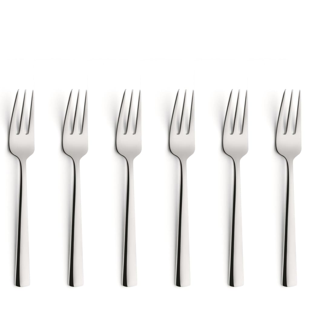 Amefa 6 Piece Cake Fork Set Moderno