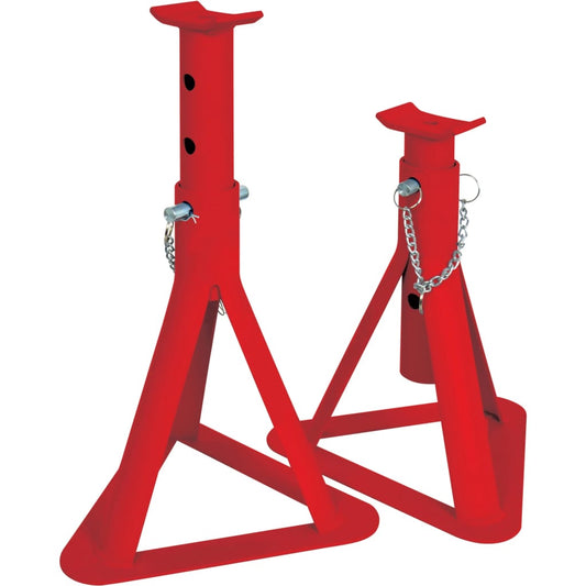 Carpoint 2 Piece Axle Stand Set 2000 kg Red