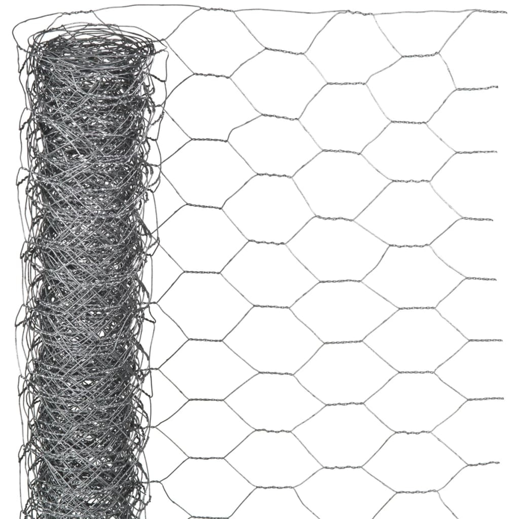 Nature Wire Mesh Hexagonal 0.5x5 m 25 mm Galvanised Steel