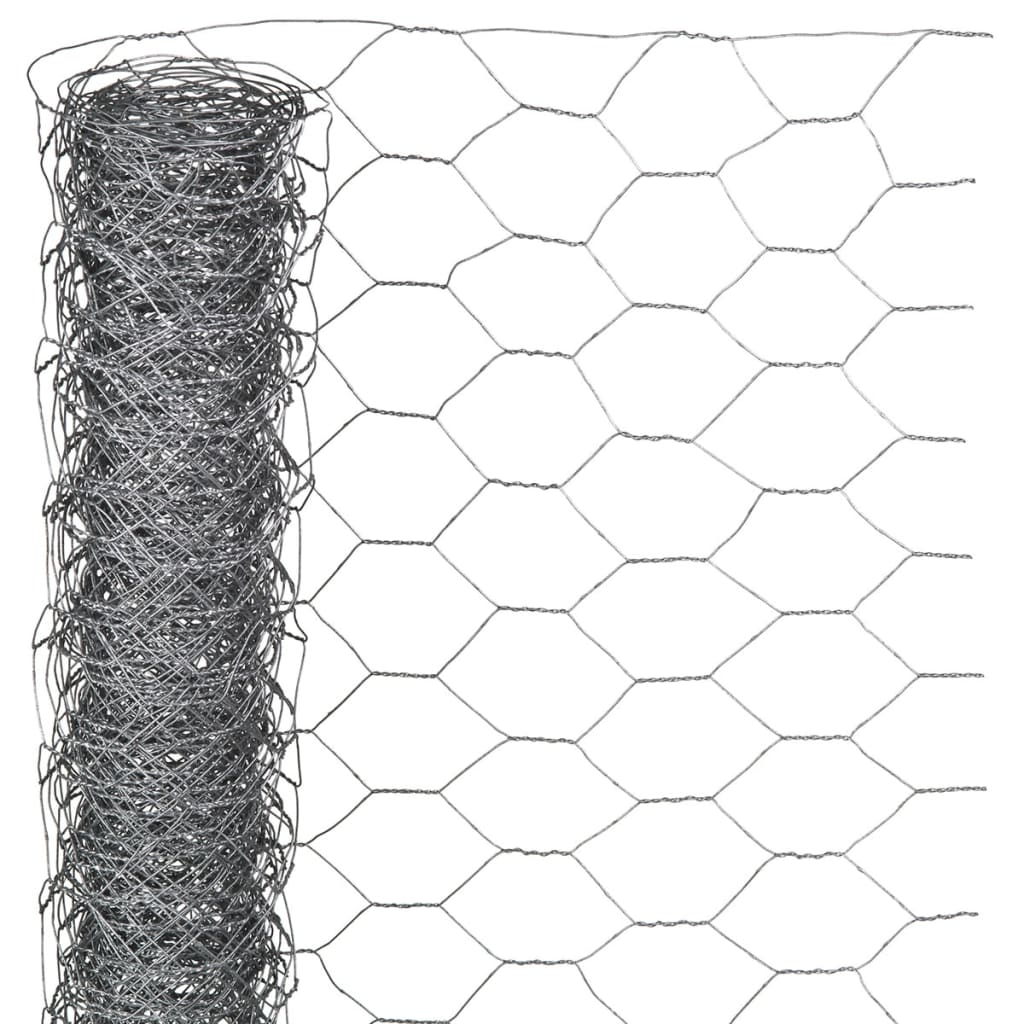 Nature Wire Mesh Hexagonal 1x5 m 40 mm Galvanised Steel