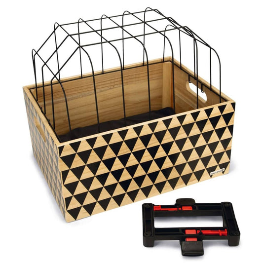 Beeztees Dog Bike Carrier Wood Pattern