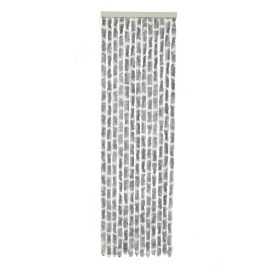 Travellife Fly Curtain for Door Chenille Stripe 185x56 cm Grey and White