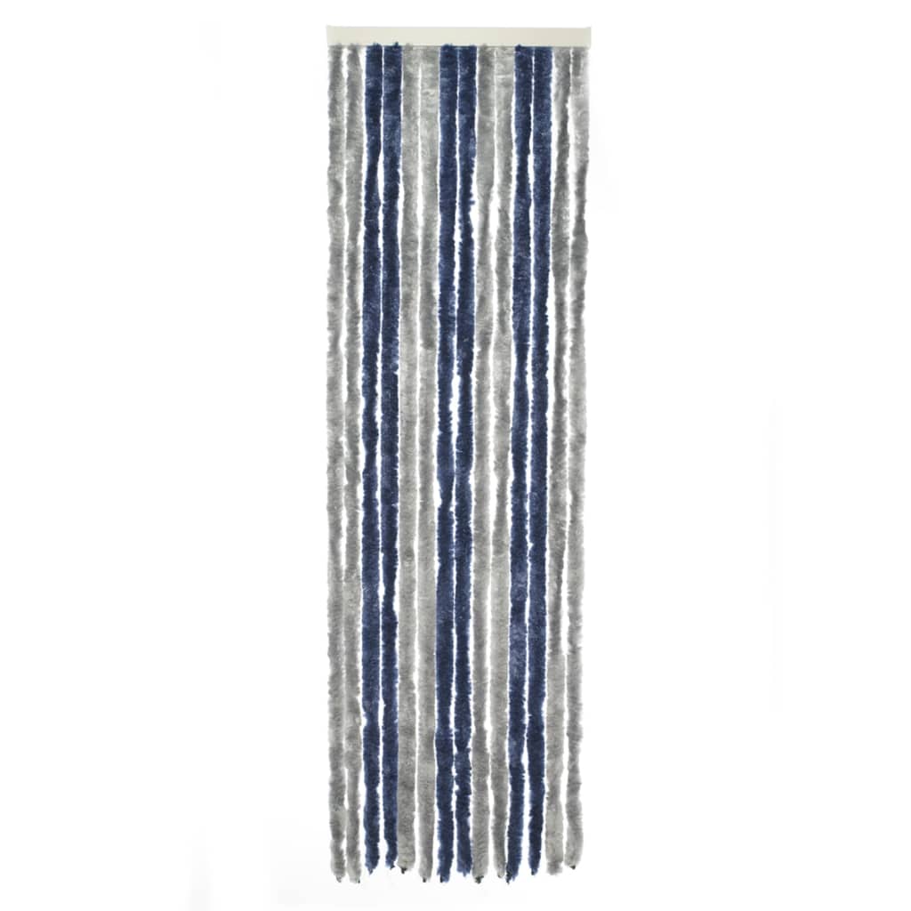 Travellife Fly Curtain for Door Chenille Basic 185x56 cm Grey and Blue